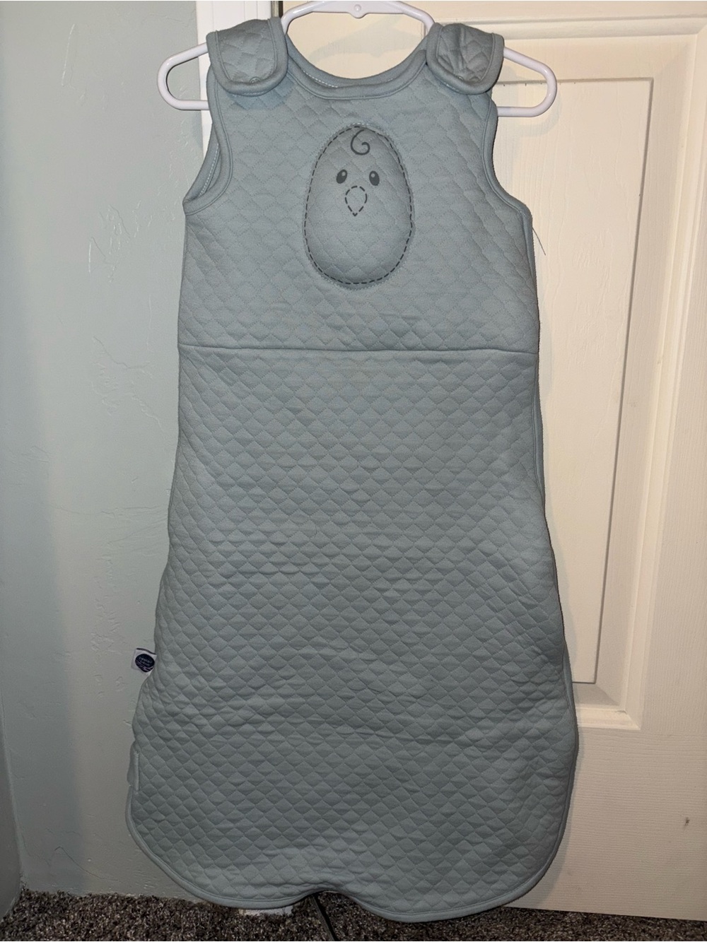 Nested Bean Zen Sack Quiltef Size M 6-15 months Sage Blue